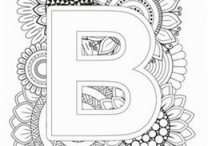 Alphabet Coloring Book and Posters Mindfulness Coloring Letter B