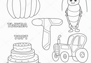 Alphabet Coloring Book for Preschoolers Alphabet Letter with Russian T Pictures Of the Letter