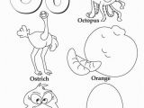 Alphabet Coloring Book for Preschoolers My A to Z Coloring Book Letter O Coloring Page