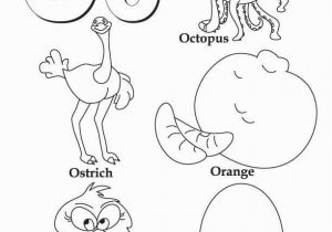 Alphabet Coloring Book for Preschoolers My A to Z Coloring Book Letter O Coloring Page