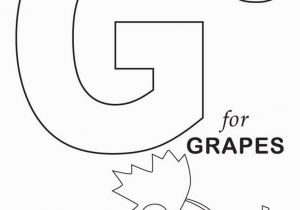 Alphabet Coloring for Grade 1 Grapes Fruit Coloring Pages Alphabet with Images