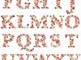Alphabet Coloring Pages A-z Printable Floral Garden Alphabet Letter Graphics