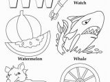 Alphabet Coloring Pages Az My A to Z Coloring Book Letter W Coloring Page Kids