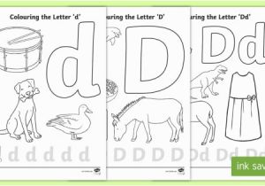 Alphabet Coloring Pages In Spanish Letter D Colouring Pages Teacher Made