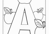 Alphabet Coloring Pages Preschool A is for Apples Free Coloring Pages for Kids Printable Colouring