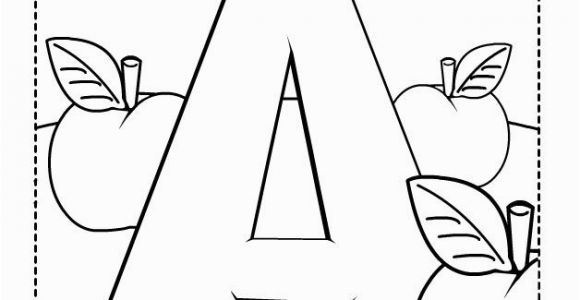 Alphabet Coloring Pages Preschool A is for Apples Free Coloring Pages for Kids Printable Colouring