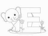 Alphabet Coloring Worksheets for Kindergarten Letter E Coloring Page