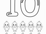 Alphabet Colouring Worksheets for Preschoolers Free Printable Number Coloring Pages 1 10 for Kids