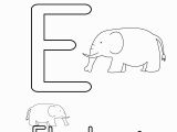 Alphabet Colouring Worksheets for Preschoolers Letter E Coloring Worksheet for Kids In Preschool or Kinder