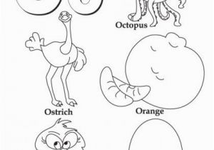 Alphabet Colouring Worksheets for Preschoolers Letter O Kindergarten Worksheets Coloring Page