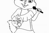 Alvin and the Chipmunks Coloring Pages to Print Alvin and the Chipmunks Brittany Coloring Pages for Kids