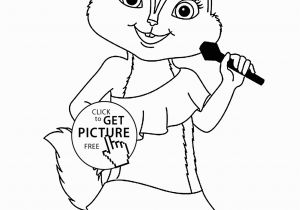 Alvin and the Chipmunks Coloring Pages to Print Alvin and the Chipmunks Brittany Coloring Pages for Kids