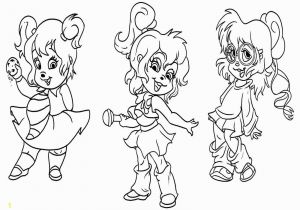 Alvin and the Chipmunks Coloring Pages to Print Alvin and the Chipmunks Chipettes Coloring Pages Printable