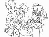 Alvin and the Chipmunks Coloring Pages to Print Chipettes From Alvin and the Chipmunks Coloring Pages for