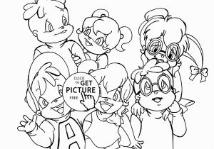 Alvin and the Chipmunks Coloring Pages to Print Chipettes From Alvin and the Chipmunks Coloring Pages for