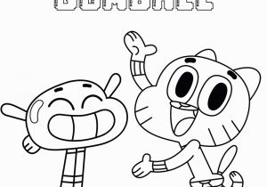 Amazing World Of Gumball Coloring Pages Gumball and Anais the Amazing World Gumball Coloring