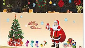 Amazon Christmas Wall Murals Amazon Christmas Wall Stickers Santa Claus Wall Mural