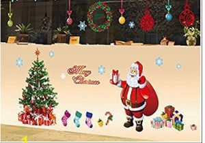 Amazon Christmas Wall Murals Amazon Christmas Wall Stickers Santa Claus Wall Mural