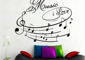 Amazon Wall Stickers and Murals Amazon Na Giant Wall Decals Music I Love Art Design