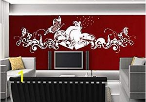 Amazon Wall Stickers and Murals Wandtattoo Wandaufkleber Aufkleber Wandsticker Wall Sticker Wohnzimmer Schlafzimmer Kinderzimmer Küche 30 Farben Zur Wahl Liebe Fee Herz Schmetterling