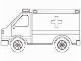 Ambulance Coloring Pages to Print Emergency Ambulance Jeep Coloring Page