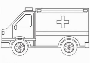 Ambulance Coloring Pages to Print Emergency Ambulance Jeep Coloring Page
