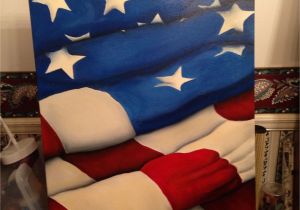 American Flag Wall Mural Flag Painting