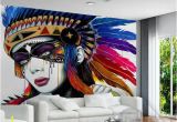 American Indian Wall Murals European Indian Style 3d Abstract Oil Painting Wallpaper