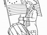 American Symbols Coloring Pages for Kids First Us Flag Printable Page 013