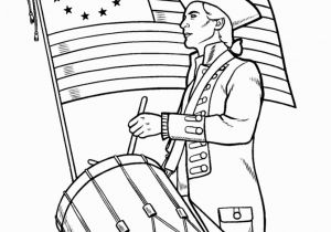 American Symbols Coloring Pages for Kids First Us Flag Printable Page 013