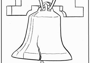 American Symbols Coloring Pages for Kids Patriotic Symbols Liberty Bell Coloring Page 002