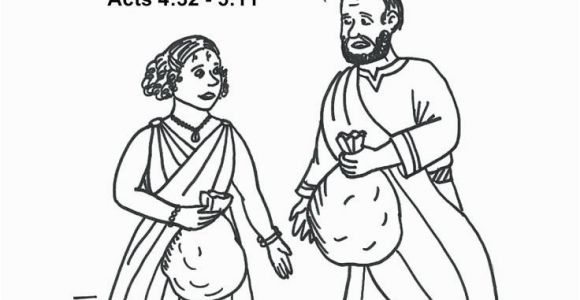 Ananias and Sapphira Coloring Page Elegant Collection Various Ananias and Sapphir