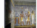 Ancient Egypt Wall Murals Egypt tomb Of Ramses I Mural Painting Of Pharaoh and Ma at Fering Wine to Nefertem