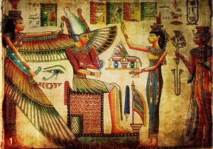 Ancient Egyptian Wall Murals Wallmonkeys Old Egyptian Papyrus Peel and Stick Wall Decals Wm