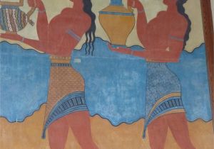 Ancient Greek Wall Murals Wall Painting Knossos Palace Crete Ancient Crete