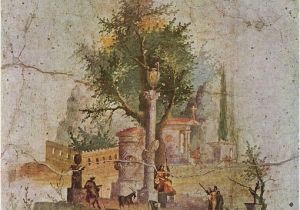 Ancient Rome Wall Murals Second Style Wall Painting From Pompeii