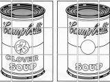 Andy Warhol soup Can Coloring Page andy Warhol soup Can Coloring Page