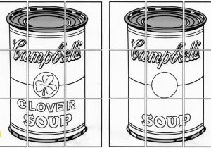 Andy Warhol soup Can Coloring Page andy Warhol soup Can Coloring Page