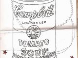 Andy Warhol soup Can Coloring Page Campbells soup Can Coloring Page Sketch Coloring Page