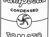 Andy Warhol soup Can Coloring Page the Best Free soup Drawing Images Download From 282 Free