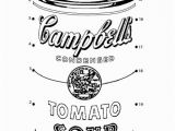 Andy Warhol soup Can Coloring Page Warhol soup Can Coloring Page Coloring Pages