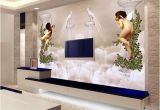 Angel Murals for Walls Custom Wallpaper 3d Wall Murals European Style Little Angel Heaven for Background Embossed Mural Wall Paper Hd Wallpaper Background Hd