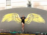 Angel Wings Wall Mural Los Angeles Beautiful Wing Mural Done by Artist Lexi Blaes