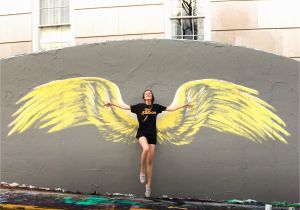 Angel Wings Wall Mural Los Angeles Beautiful Wing Mural Done by Artist Lexi Blaes