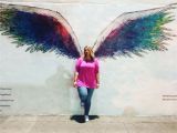 Angel Wings Wall Mural Los Angeles Colette Miller Angel Wings Mural In La at 950 Vine St Los