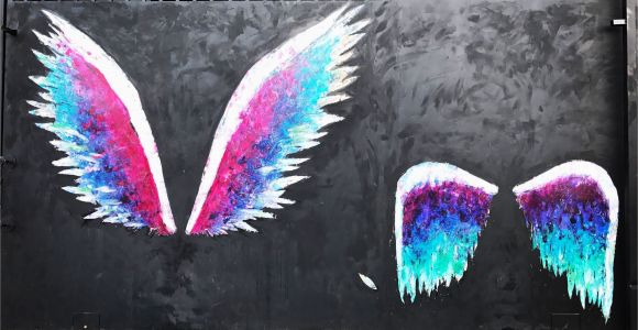 Angel Wings Wall Mural Los Angeles More Angel Wings City Angels La