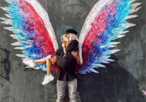 Angel Wings Wall Mural Los Angeles these Two Couplegoals Angel Wings In La Jb & Autumn