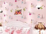 Angelina Ballerina Wall Mural Modern Cartoon Kids Wallpaper Children Papel De Parede Roll Pink Blue 3d Wall Paper Ballet Girl Princess Room Bedroom Wall Paper Angelina Jolie