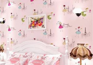 Angelina Ballerina Wall Mural Modern Cartoon Kids Wallpaper Children Papel De Parede Roll Pink Blue 3d Wall Paper Ballet Girl Princess Room Bedroom Wall Paper Angelina Jolie