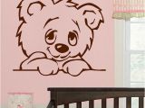 Animal Murals for Nursery D322 Large Nursery Baby Teddy Bear Wall Mural Giant Transfer Art